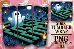 Bright mornings 20oz tumbler wrap, Ghost Product Image 1