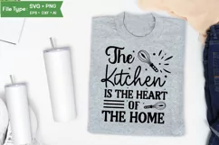 The Kitchen Is The Heart Of The Home SVG Cut File Product Image 3