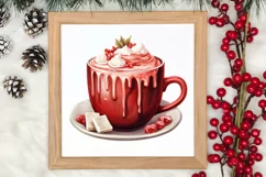 Christmas Hot Cocoa Sublimation Clipart, Christmas PNG Product Image 3