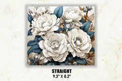 Camellia & Ruta Graveolen Flower Tumbler Wrap Product Image 3