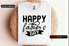 Happy fathers day Quotes Svg Design, Dad SVG Product Image 1