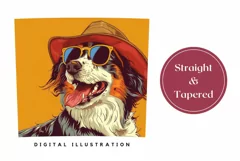 Summer Dog Tumbler Wrap Design, Dog In Sunglasses Tumbler Product Image 3