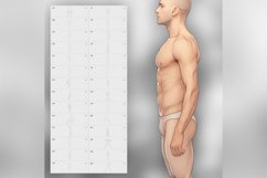 100 Procreate Men&#039;s Mannequin Stamp Brushes Product Image 9