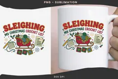 Christmas crochet png design for T-shirts Product Image 3