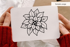 Hand Drawn Poinsettia SVG Product Image 3