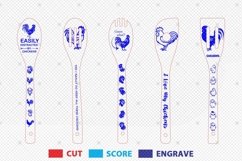 Rooster Wooden Spoons svg, Chicken lovers Svg Product Image 2