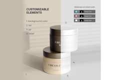 Plastic Cream Jar - PSD Mockup Product Image 3