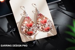 Valentines Day Teardrop Sublimation- Valentines Day Earring Product Image 1