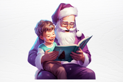 Christmas purple santa claus sublimation PNG Product Image 3