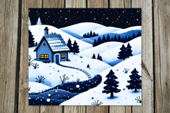 Embroidery Landscape | 4 skinny tumbler Sublimation designs Product Image 3