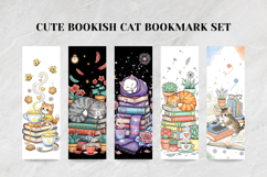Bookish Cat Bookmark Set,Cute Cat Page Marker for Book Lover Product Image 3