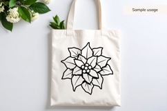 Hand Drawn Poinsettia SVG Product Image 3