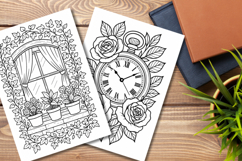 Nostalgic Keepsakes Coloring Pages Bundle 10 A4 PNG Product Image 3