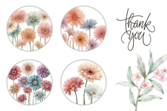 Flowers Round Earring Designs, Girbera Earring PNG Product Image 3