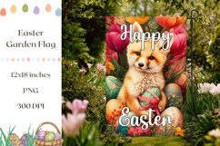 Welcome Garden Flag Design, Tulips Garden Flag Template Product Image 1