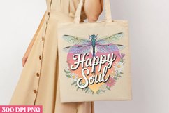 Happy soul PNG, Retro Dragonfly Sublimation PNG Product Image 3