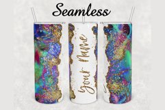 Holographic Watercolor Marble 20oz sublimation design tumble Product Image 1