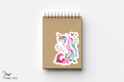 Cute unicorn stickers- 6 Variations Product Image 3