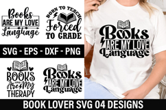 Book Lover SVG Design - Bookmarks Are For Quitters Product Image 1