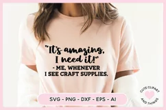 Crafter SVG - Me Whenever I See Craft Supplies SVG Product Image 3