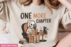 One more chapter PNG, Book Lover Sublimation PNG Product Image 3