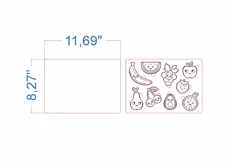 Fruits Baby Puzzle SVG Laser cut file for Glowforge Product Image 3