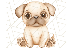 Pug Clipart PNG, Cute Dog Art, Funny Puppy Illustration Png Product Image 3