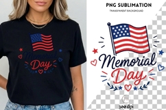 Memorial Day PNG | Patriotic USA Sublimation Design Product Image 3