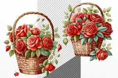 Roses clipart, Flowers clipart, Flowers Product Image 3