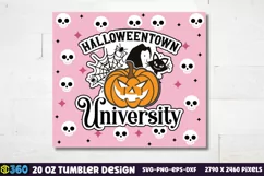 Halloween Tumbler Wrap, Halloween Tumbler SVG Product Image 3