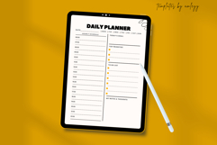 Minimal Daily Planner Template | Editable Canva Layout Product Image 3