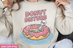 Donut disturb PNG, Funny Skeleton Sublimation PNG Product Image 3