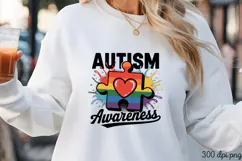 AUTISM Awareness PNG, Autism Sublimation PNG Product Image 3