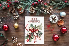 Holly Decor 11 Watercolor Cliparts PNG sublimation Product Image 4