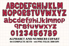 Baseball Sport Alphabet png clipart, baseball letters doodle Product Image 3