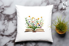 Floral Book Bouquet clipart sublimation png Product Image 3