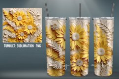 SunFlower 3D Tumbler Wrap Sublimation PNG|3D Tumbler Wrap Su Product Image 3