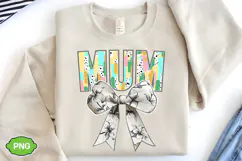 Floral Mum Coquette Bow PNG | Mother's Day PNG Product Image 4