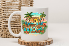 Key West PNG, Vintage Florida Beach Lighthouse Sublimation Product Image 3