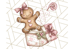 Gingerbread People Clipart, Cute Cookie PNG Illustrations Product Image 3