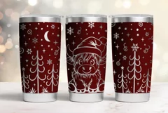 20 oz Tumbler laser svg|Christmas Baby Highland Cow wrap Product Image 4