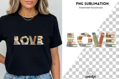 Love Books PNG | Stacked Book Letters Design | Book Lover Product Image 3