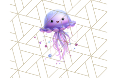3D Under the Sea Christmas Clipart, Ocean Christmas PNG Product Image 3