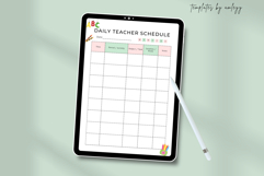 Pastel Daily Teacher Schedule Planner Template for Canva Product Image 2