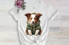 Christmas Dogs Sublimation Clipart, Christmas Dog Clipart Product Image 3