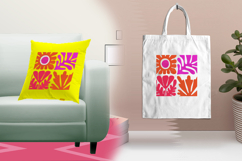 Vibrant Floral Abstract Block Embroidery Design Product Image 3