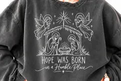 For Unto Us a Child Is Born PNG, Isaiah 9:6 Nativity Christm Product Image 3