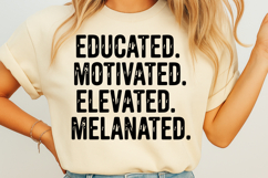 Educated Motivated Elevated Melanated SVG Product Image 3