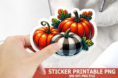 Pumpkin Howdy Sticker| Halloween Pumpkin Sticker Product Image 1