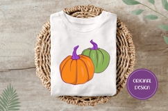 Hand Drawn Halloween Pumpkins Illustration, Pumpkins PNG Product Image 3